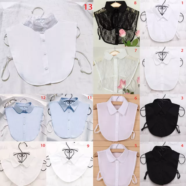 Faux Col Chemisier Vintage Détachable Chemise Revers Haut Chemisier Au 》