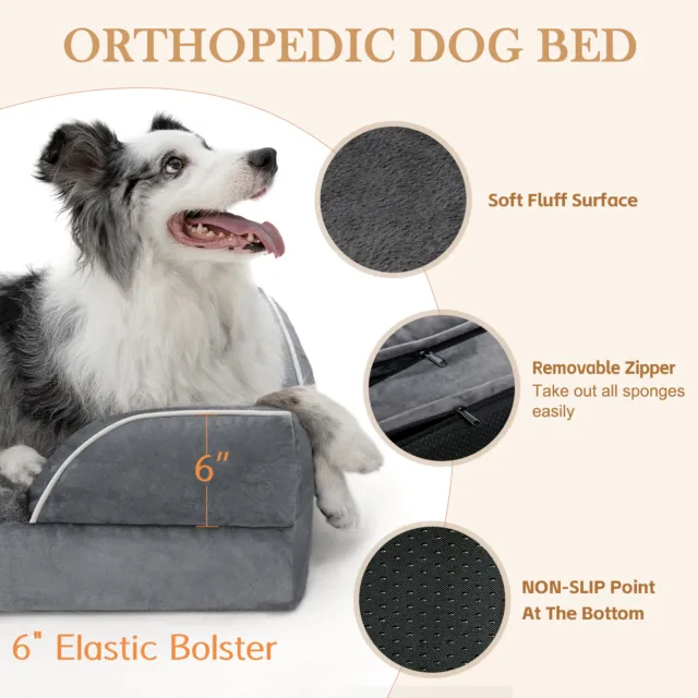 Jumbo Dog Bed Memory Foam Orthopedic Dog Bed Large Dogs Pet Calming Bed Dog Nest 2