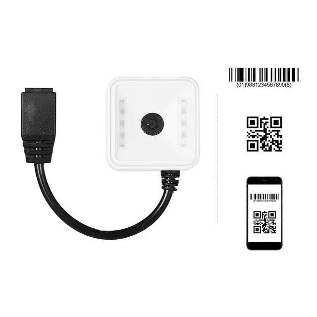 AUTOMATICALLY SCANNING 1D/2D/QR Barcode Scanner CMOS Image Scanning ...