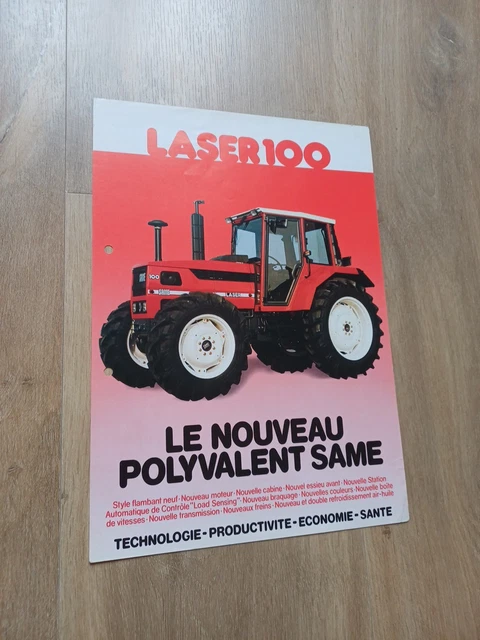 PROSPECTUS TRACTEUR SAME Laser 100 Prospekt Traktor Tractor Brochure ...