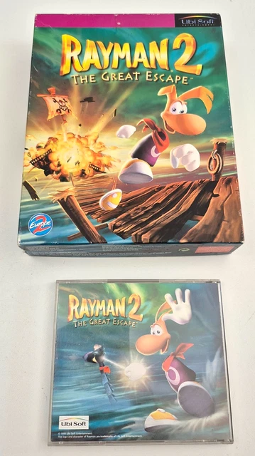 Big Box Rayman Gold PC – Boîte Grande Taille + Notice – Sans Le Jeu – Édition Française