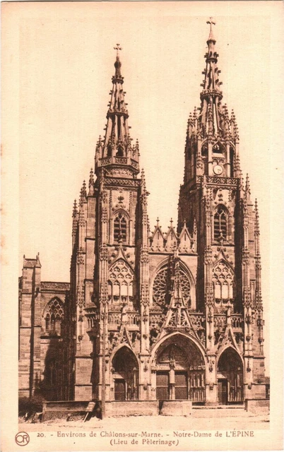 CPA 51 (Marne) L'Epine - Basilique Notre-Dame de l'Epine (lieu de pèlerinage TBE
