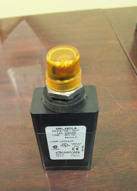 c3CONTROLS - MRL48DLA - RESISTOR LIGHT - 48 V DC- SERIES D
