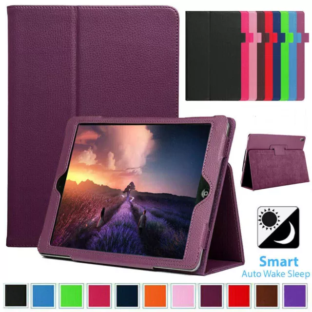 Funda inteligente de cuero con soporte abatible para iPad 10th 9th 8th Air 5/4/3 Pro 12.9 11