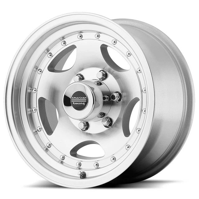 5-American Racing AR23 15x10 5x4.5" -44mm Machined Wheels Rims 15" Inch
