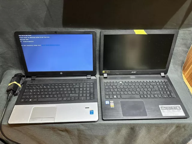 2x Notebook konvolut - HP 350 G2 und Acer Aspire 3 A315-51 defekt