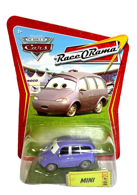 Disney Pixar Cars Race-O-Rama Series Mini #108 Mrs Mini Van Mattel NEW
