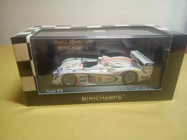 Modellautos Minichamps 1:43  AUDI R8 24h Le Mans 2003 Pirro.Lehto.Johansson