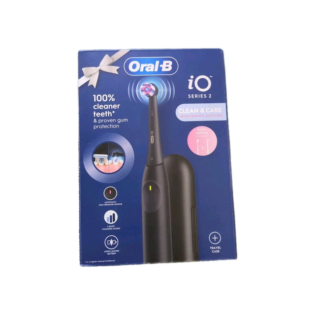 ORAL-B IO SERIES 2 Clean & Care Electric Toothbrush + Travel Case ...