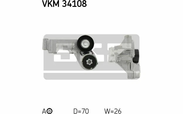 SKF Galet tendeur pour FORD FOCUS VKM 34108 - Pièces Auto Mister Auto