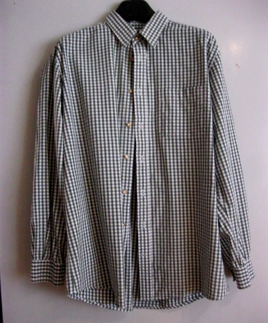 Camicia folcloristica HW 44 Hammerschmid verde a quadretti camicia a quadri manica lunga