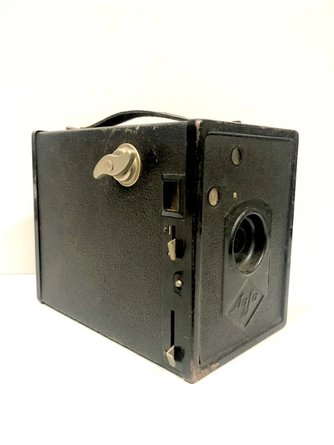 ANTICA FOTOCAMERA Agfa Box 44 MACCHINA FOTOGRAFICA GRAN BRETANIA EPOCA 1930