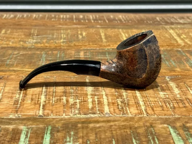 Vintage Estate Pipe Unmarked Bent Apple Tobacco Briar