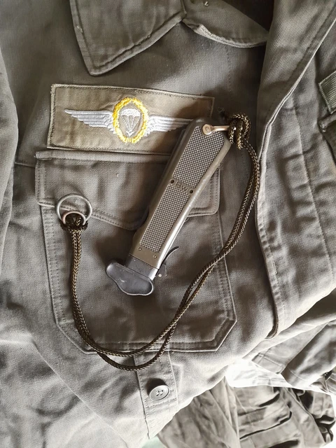 BUNDESWEHR BW FANGSCHNUR Kappmesser Fallschirmjäger Feldmesser WH NVA ...