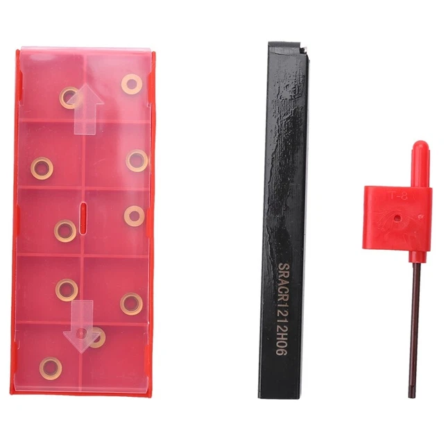 SRACR1212H06 holder + cutting plates key + 10 pieces carbide L4U7