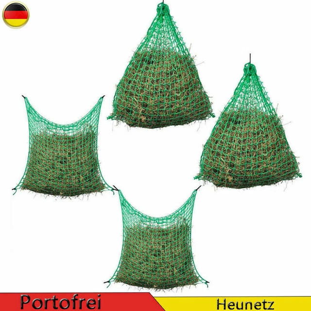 HEUNETZ ENGMASCHIG PP Futternetz Heusack Pferd Pony Quadratisch/Rund
