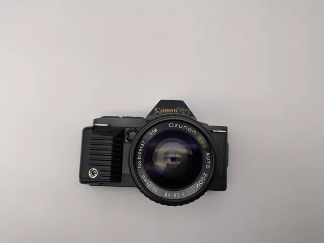 Canon T70 analoge Spiegelreflexkamera mit Ozunon GMC 1:3.5-4.8 35-75mm Objektiv