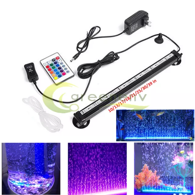 LED Submersible Light Remote Control RC Underwater Aquarium Strip Lamp Fish Tank