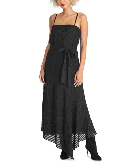 Rachel Roy Women's Black Sleeveless Square Neck Dress Black Size X-Large