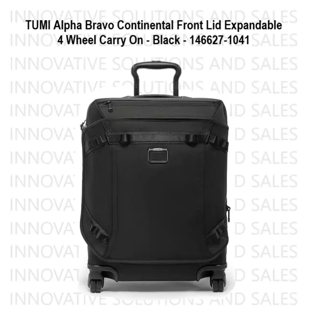 TUMI Alpha Bravo Continental Expandable 4 Wheel Carry On - Black - 146627-1041
