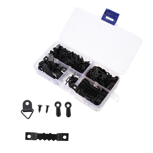 550 Pcs Frame Hanging Hardware Mirror Hanging Kit Hook Nail Kits Pendant
