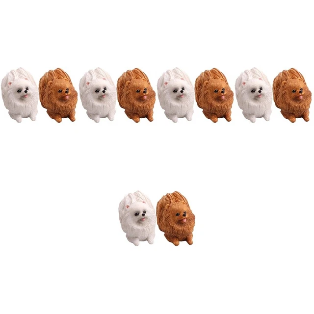 10 Pcs Desktop Dog Decor Simulation Puppy Ornament Kids Decorate