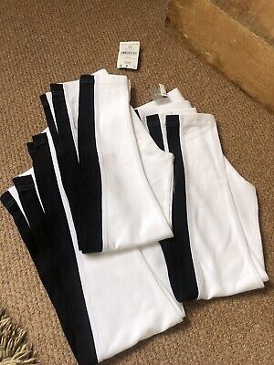 BNWT NEXT Girls White and Black striped leggings Bundle x3 pairs - Age 10