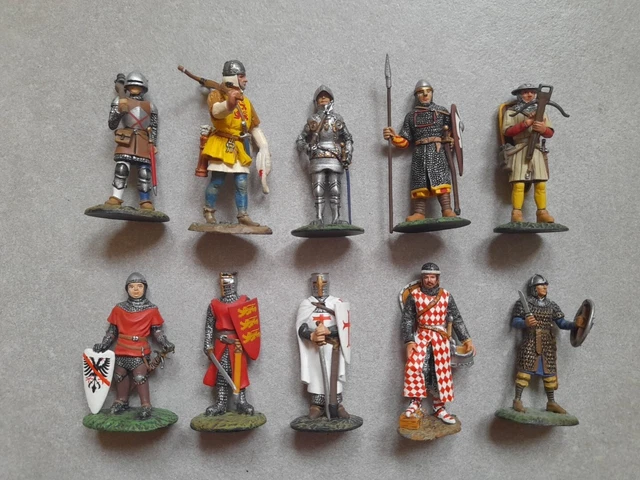 Lot De 13 Petits Soldats Anciens 3e République En Plomb Ou étain Peints, Figurines Combat