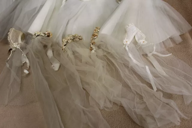 5 Madame  Alexander kins Vintage Bridal  1956 Gown Outfits 3