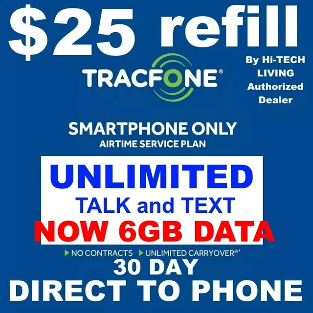 TracFone 3GB Prepaid Data Add-On Refill – Fast Delivery, USA Only – Smartphone Use
