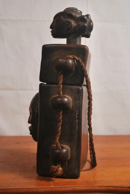 African Tribal Art,Amazing hevy chokwe box from congo DRC. 6