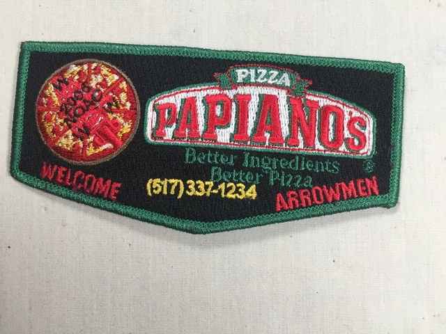 OA Lodge 2000 NOAC Papa Johns SpoofFlap BSA Patch