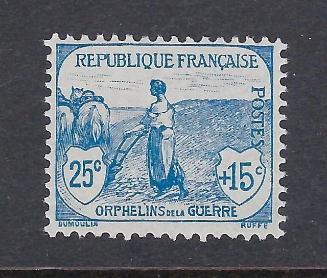 FRANCE  "ORPHANS of War 25c+15c"  SC#B6 MH  CV$77+   (FR383)