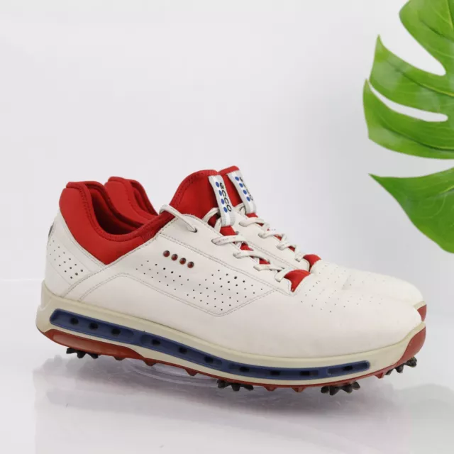 Ecco Cool 18 Golf Shoe Men Size 46 12 GTX Waterproof Sneaker White Soft Spike