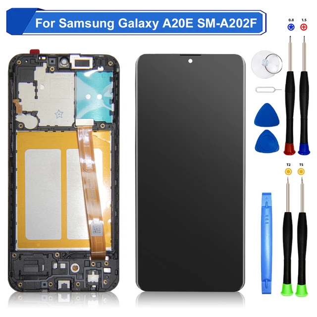 Écran LCD Complet Avec Châssis Pour Samsung Galaxy A20e (SM-A202F) - Neuf, Module De Remplacement