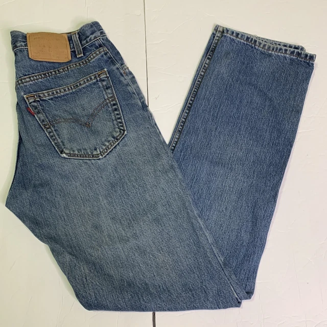 Vintage Levis 505 Jeans 32x34 90s Regular Fit Made In Usa