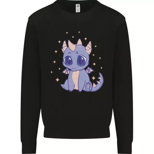 Carino Kawaii Bambino Dragon Uomo Felpa Maglione