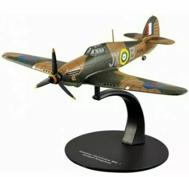 1:72 HURRICANE MK1 Model Hawker Scale Metal RAF Diecast Plane IXO ...