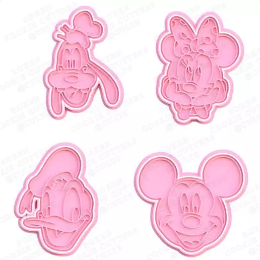 Formina tagliabiscotti Disney topolino minnie  set cutter pasta di zucchero