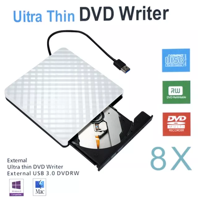 Professional External DVD Drive For Laptop PC Computer CD-RW USB 3.0 Convenient
