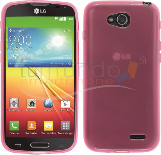 FUNDA de GEL TPU ROSA para LG OPTIMUS L90 D405N en ESPAÑA case