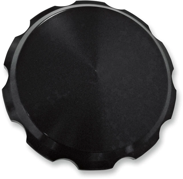 10442B GAS CAP Serrated Smooth Black Harley Fxdwg 1690 Abs Dyna Wide