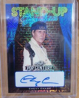 2022 Leaf Pop Century Chevy Chase BLUE Mojo Stand-Up Signatures Auto #/10