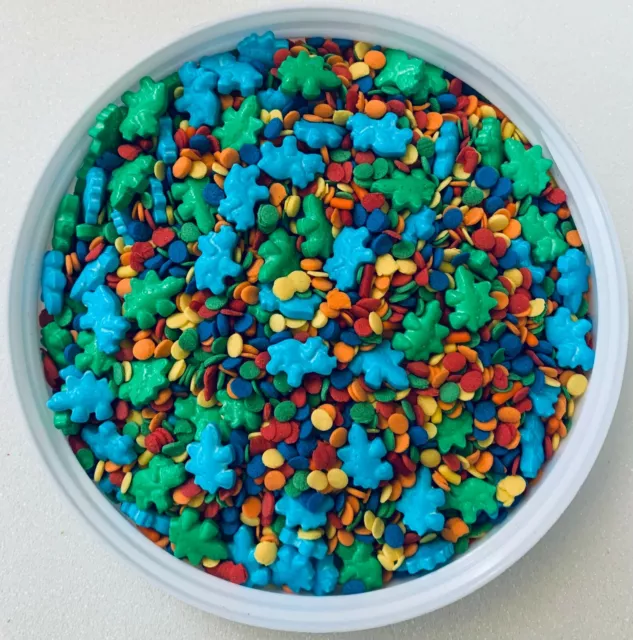 Dinosaur Pals Confetti Mix Edible Party Sprinkles- You Pick The Amount