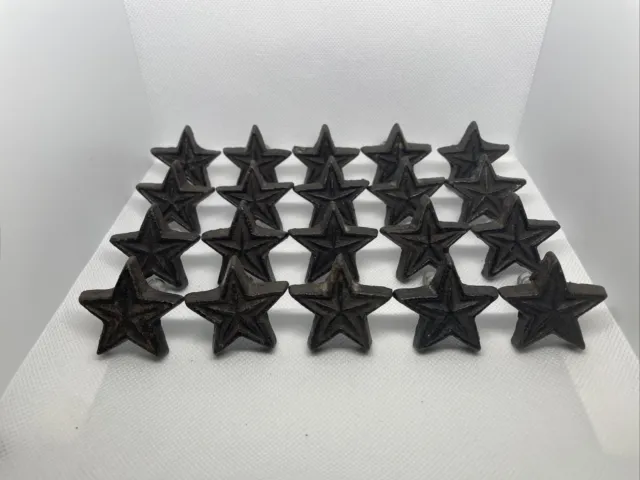 20 Star Cast Iron Cabinet Knobs Drawer Pulls Texas Western Primitive Rustic
