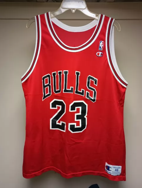 Vtg Michael Jordan #23 Chicago Bulls NBA Basketball Champion Jersey Mens 48 XL