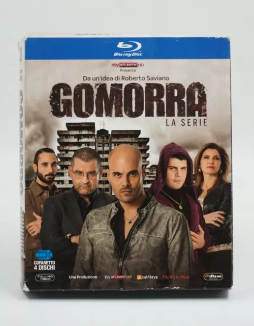 BLU-RAY DVD " GOMORRA " LA SERIE da un'idea di Roberto Saviano 4 dischi PERFETTI