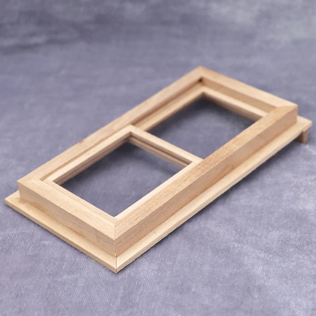1 Set Holz Dekorative Schöne Puppe Fenster Für Decor Kinder 3
