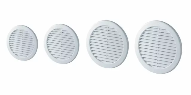 Round Air Vent Grille with Anti-Insect Mesh Fly Screen Duct Ventilation Cover TR