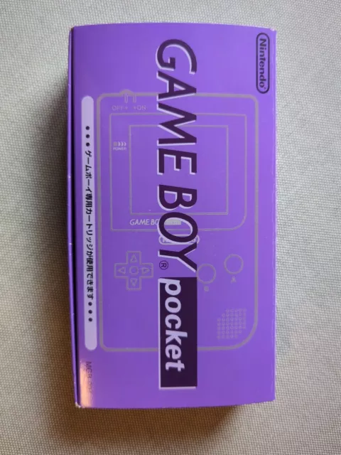 Nintendo Game Boy Gameboy POCKET Atomic Purple transparent OVP CIB Japan MGB-001